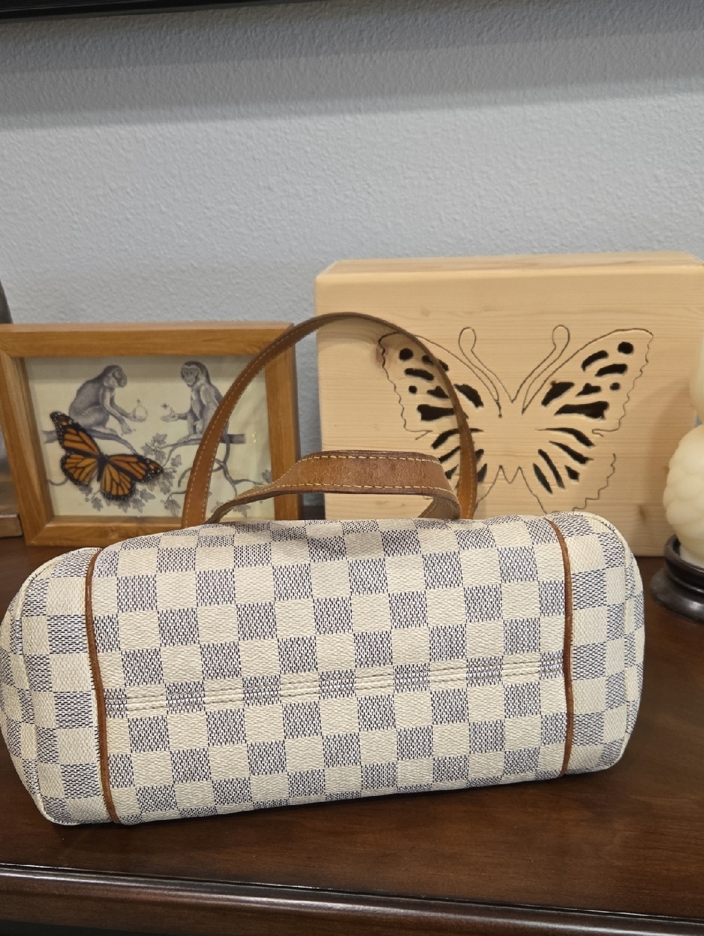 LOUIS VUITTON TOTALLY PM DAMIER AZUR SHOULDER BAG - GUC! - Picture 7 of 16